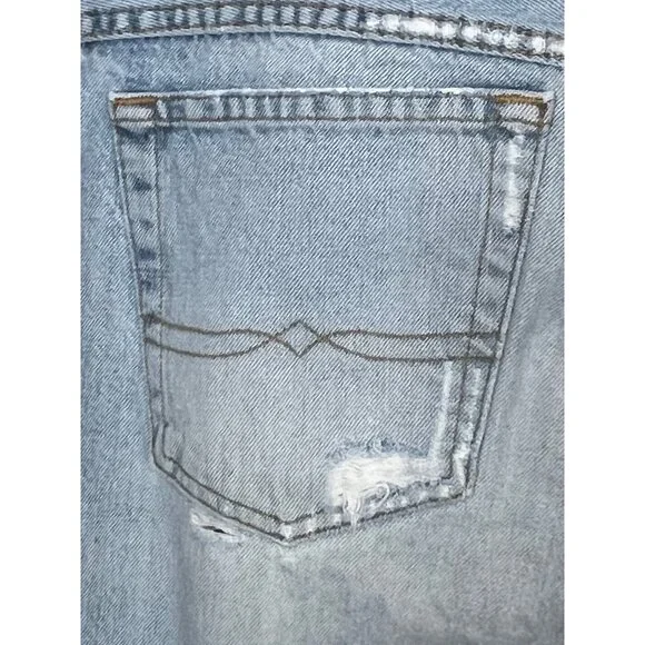Vintage LUCKY BRAND Distressed Frayed Mid-Rise Jeans 14/32 - Picture 8 of 11